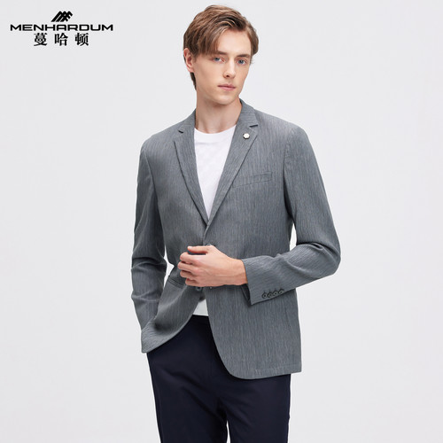 蔓哈顿莱赛尔混纺单西西装