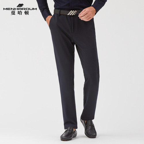 蔓哈顿商务休闲裤莱赛尔混纺长裤