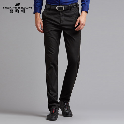 蔓哈顿青年上班修身时尚休闲裤