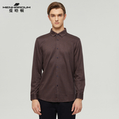 绵羊毛桑蚕丝混纺针织长T中年长袖 MENHARDUM 蔓哈顿秋冬新品 T恤男