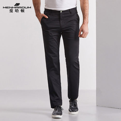 蔓哈顿春夏新款商务休闲裤中年