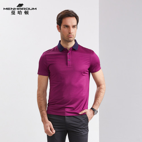 夏季新款混纺polo衫透气短袖t恤