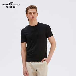 T恤男士 短袖 圆领套头针织短T男 蔓哈顿夏季 Menhardum