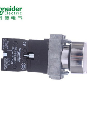 施耐德白色LED型平头自复带灯按钮XB2BW31M1C=ZB2BWM11C+ZB2BW31C