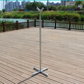 落地挂支架单杆式 晾衣杆室内简易衣架家用卧室衣服架子阳台凉衣架