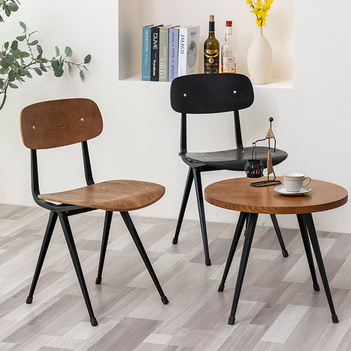 北欧简约铁艺书房ins家庭课桌椅