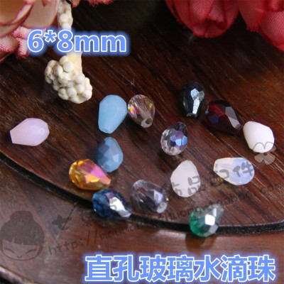 6*8mm直孔水滴串珠散珠玻璃珠
