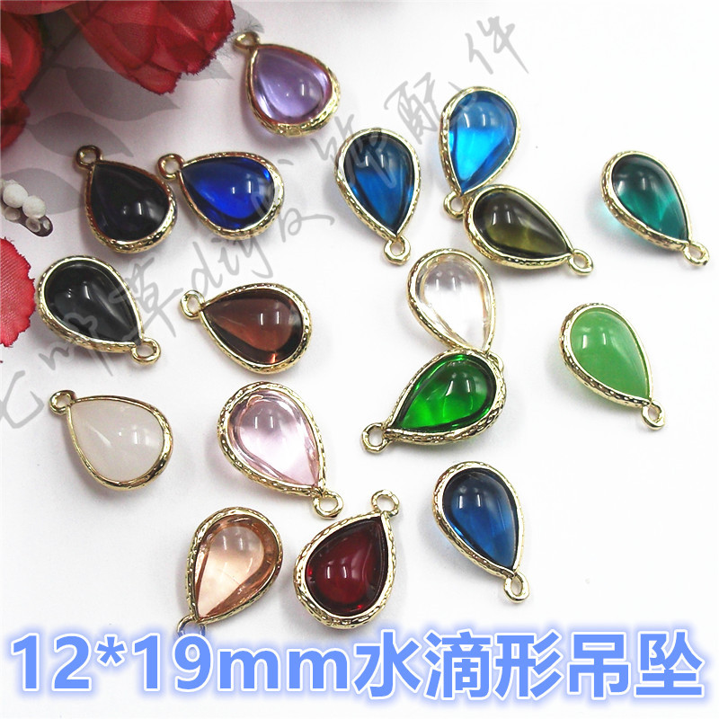 10*14mm包边水滴形吊坠挂件发饰