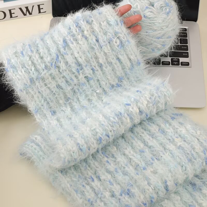 长毛毛线粗毛线手工编织毛衣松鼠绒棒针线马海毛线帽子围巾线批发