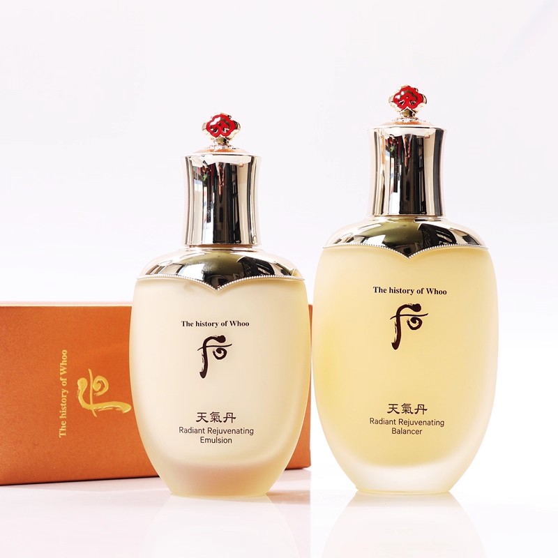 韩国WHOO后天气丹爽肤水乳液单瓶水乳液两件套装保湿补水正品香港