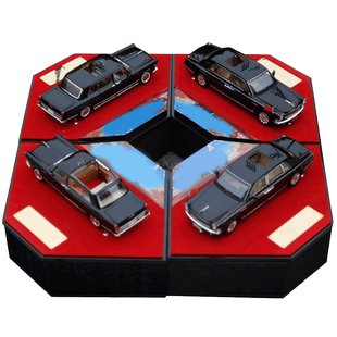 世纪龙 1:24 四代红旗检阅车模型 红旗阅兵套装 礼盒汽车模型车模