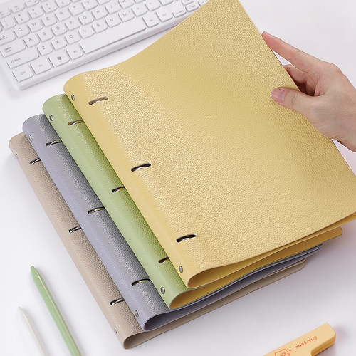 英力佳皮面活页夹A4防水耐磨