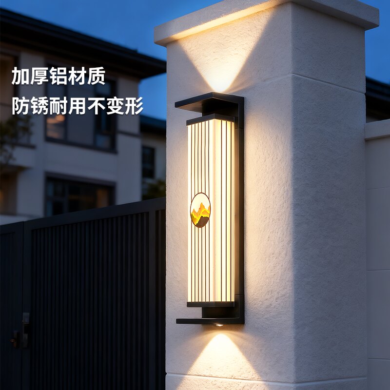 太阳能户外壁灯防水别墅庭院灯图片