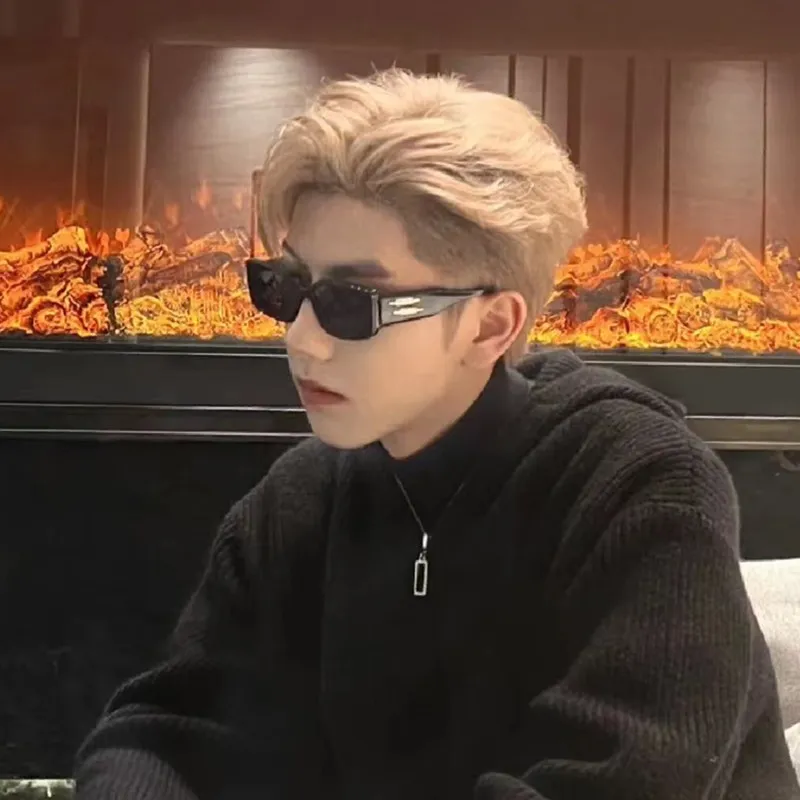 网红同款墨镜2024新款潮女ins个性时尚复古街拍嘻哈防晒太阳眼镜-