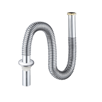 不锈钢配件防臭s弯面盆下水管