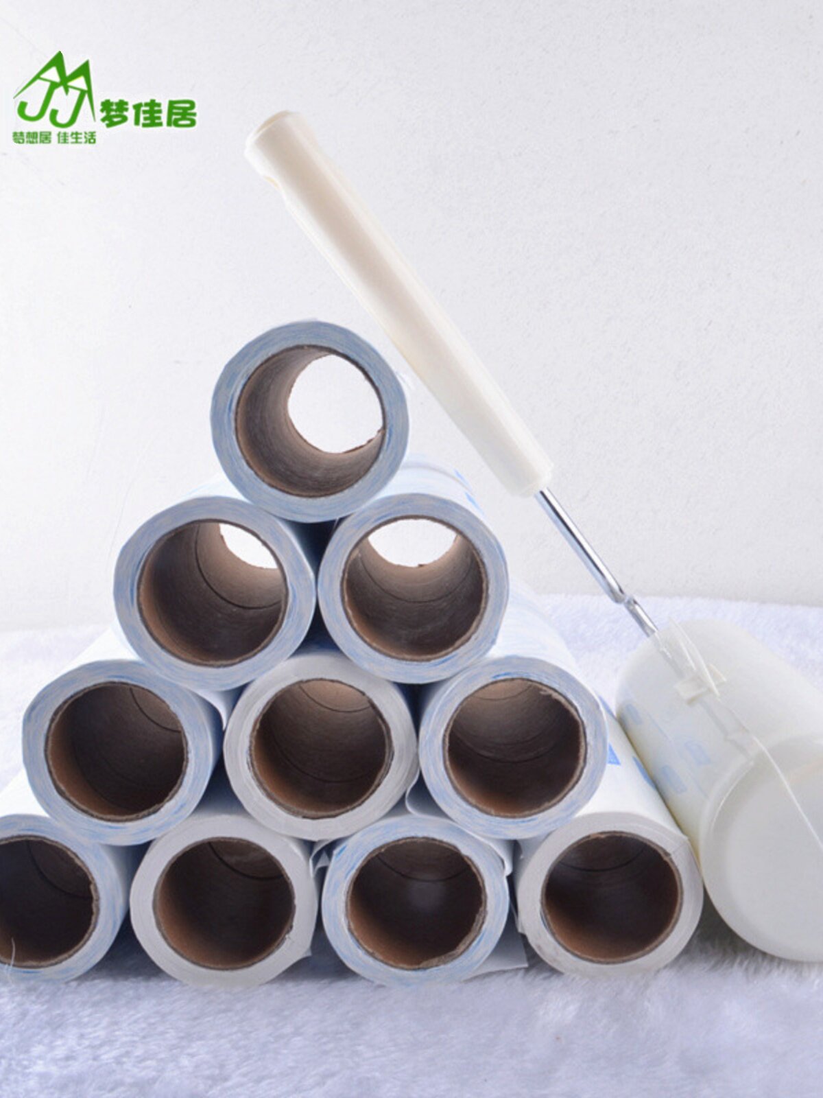 可撕式粘尘器 粘尘纸 除尘器粘尘滚筒 粘毛器 粘毛纸 沾毛纸大号
