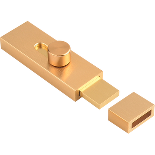 顶耐免打孔简易门锁卡扣插销门拴卡扣卫生间铝合金锁扣反锁门闩