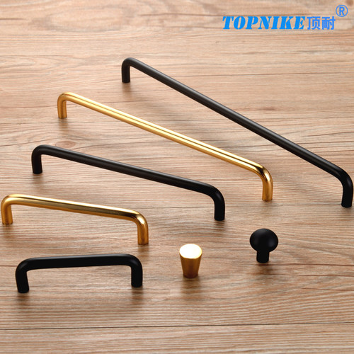 柜门把手抽屉双弯托盘铝合金手柄