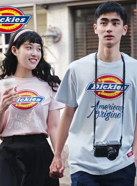 Dickies 字母LOGO印花情侣款短袖T恤男 春夏新品潮牌男女短T7087