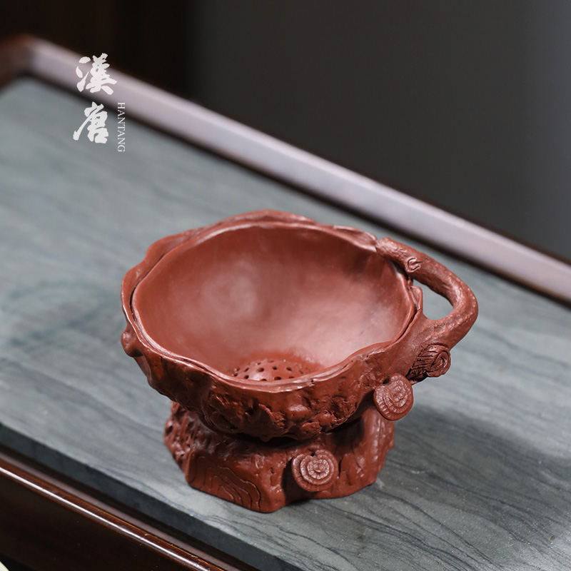 汉唐紫砂手工茶漏茶滤茶叶滤茶器家用泡茶器过滤功夫茶具茶道配件