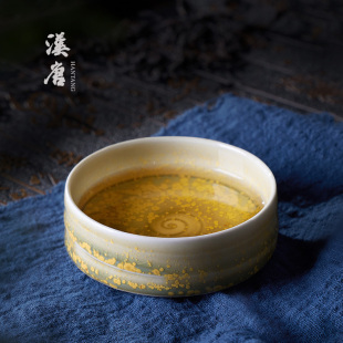 景德镇手工创意复古品茗杯家用 汉唐功夫茶杯陶瓷单个主人杯大号