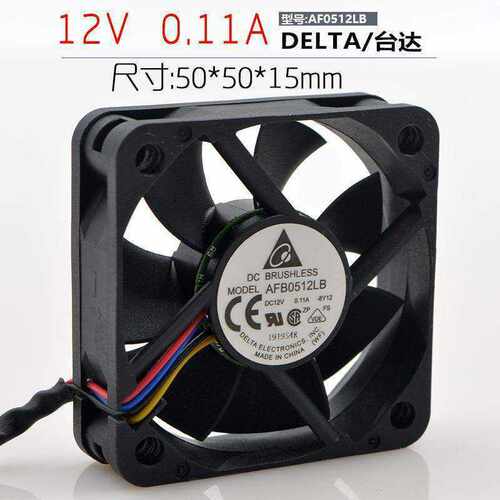 台达 AFB0512LB 5015 12V 0.11A 5CM PWM温控 静音散热风扇