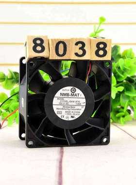 正品 8CM 3115RL-04W-B76 8038 12V 1.60A 主板pwm调速 大风量