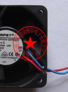 TYP 614G 24VDC 2.5W/3.0W 原装正品德国PAPST 60*60*25 轴流风扇