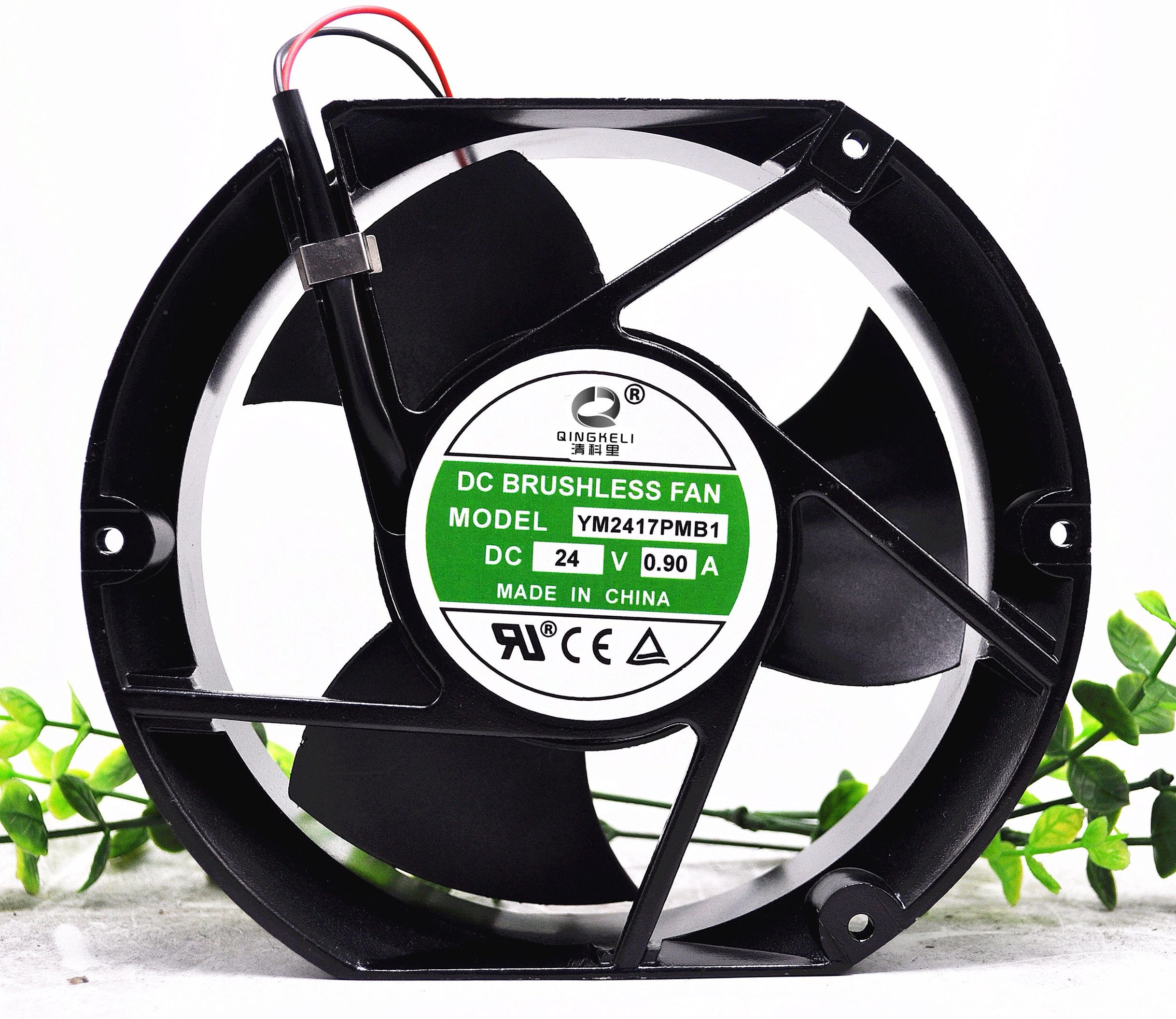 17251 24V 0.90A YM2417PMB1 17CM 变频器风扇 耐高温风机