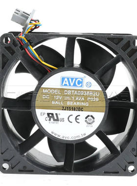 AVC 奇宏 DBTA0938B2U 12V 1.92A 9CM 9038 超暴力超大风力风扇