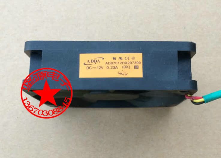 原装 ADDA AD07012HX207300 OX 12V 0.23A 7020 7CM 投影仪风扇