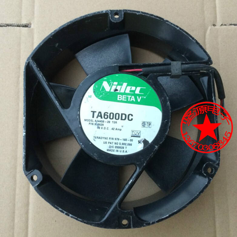 原装NIDEC TA600DC 轴流风扇 956629 48V 42.Amp
