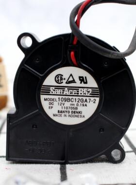 SANYO 109BC12GA7-2 5015 12V 0.19A 5CM 鼓风机 涡轮风扇