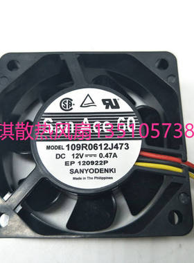 全新正品 109R0612J411/412 12V 0.47A 6025 双滚珠 散热风扇