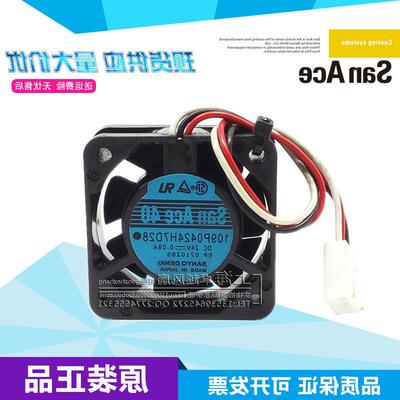全新原装 SanAce40 24V 0.08A 109P0424H7D28 4015变频器风扇