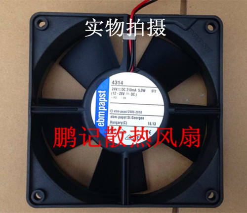 原装德国 EBM-PAPST风机 4314 12032 24V 5W 变频器风扇 机柜风扇