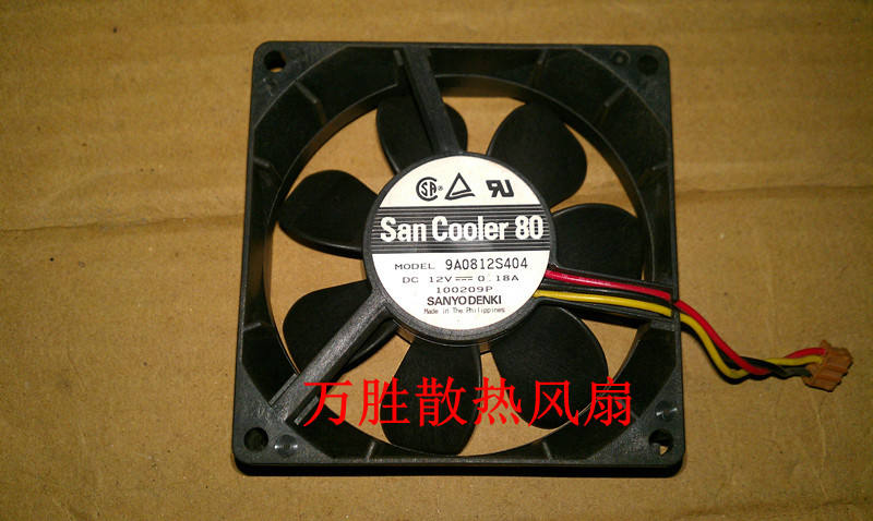 原装正品全新8025  12v 0.18A型号9A0812S404散热风扇