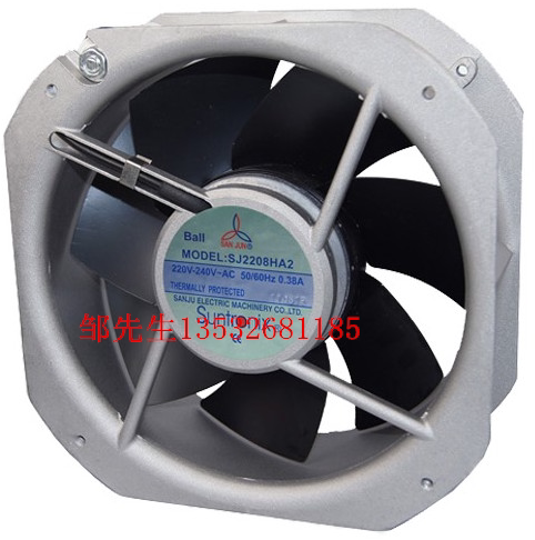供应全新台湾三巨SJ2208HA2 AC220 V22580耐高温轴流散热风机风扇