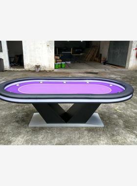 厂家直销澳门品质德州扑克桌德州百家桌 筹码桌扑克桌现货可定制