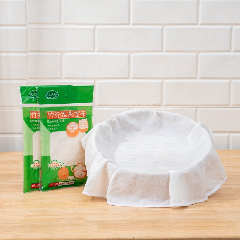 蒸笼布家用食品级不粘棉纱布竹纤维蒸包子蒸笼垫子过滤屉布饭馒头