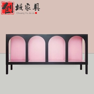 现代简约装 饰柜子边柜创意北欧家用展示柜电视柜陈列柜拱门型新品