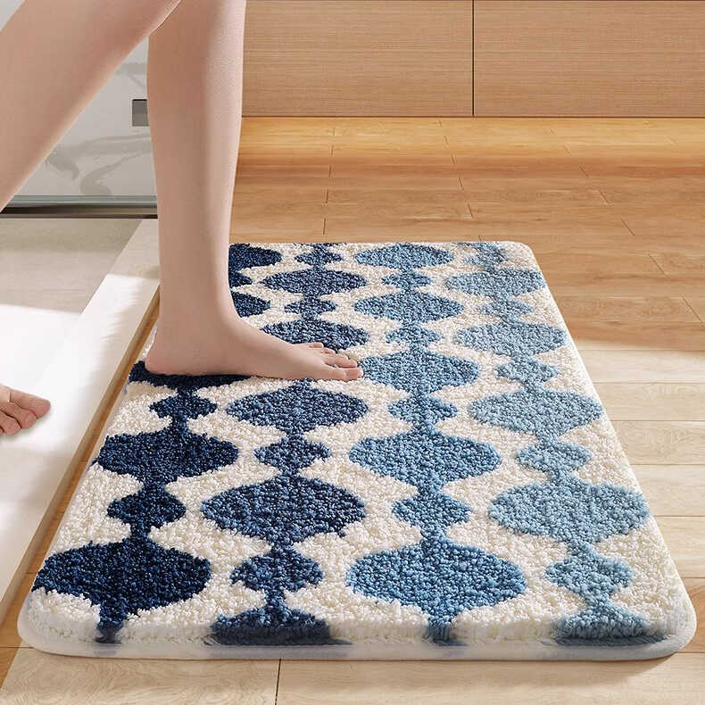大江浴室吸水地垫卫生间地毯门垫加厚厕所洗手间家用门口防滑脚垫