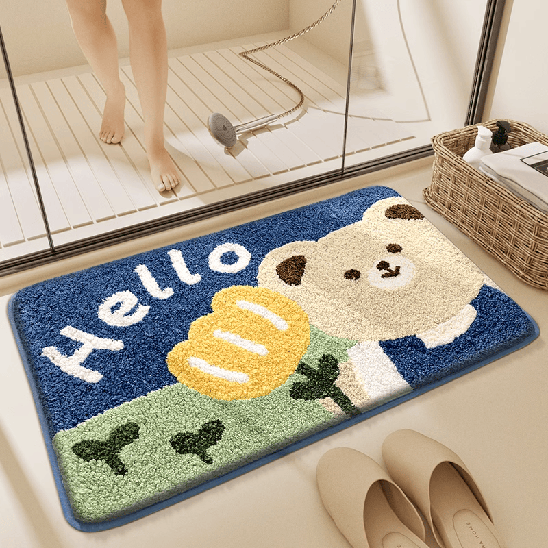 大江卫生间吸水地垫家用厕所脚垫门垫进门卫浴门口垫子浴室小地毯