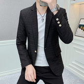 男士 春秋季 套装 痞帅气薄款 小西服单件上衣 外套高级感韩版 休闲西装