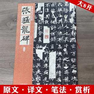 张猛龙碑(北魏)名碑名帖原色导临北魏楷书楷体毛笔书法字帖书原碑帖原帖原版正版简体旁注历代碑帖精粹书籍