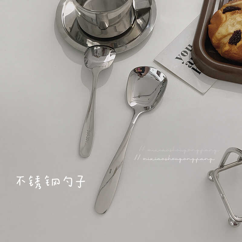 韩式网红ins风不锈钢高颜值饭勺