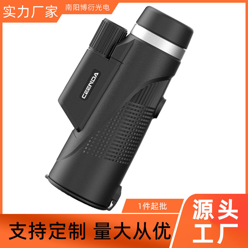 工厂单筒10x42望远镜手腕带手持微光望远镜非红外户外便携