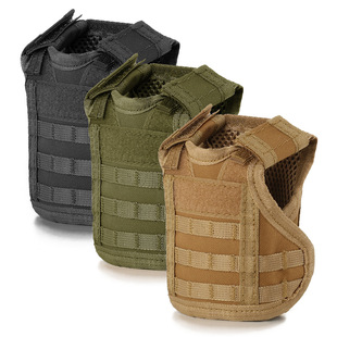 MOLLE系列DIY迷你战术小背心背包扩展附件啤酒饮料瓶魔术贴马甲