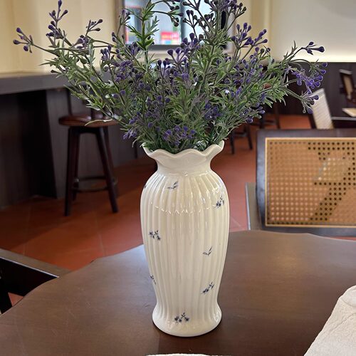 复古法式陶瓷花瓶摆件客厅插花