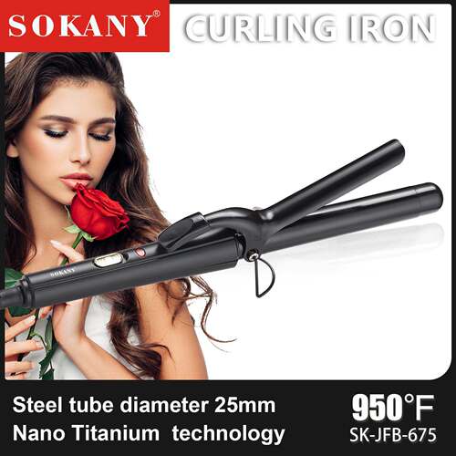 外贸跨境SOKANY675卷发棒美容美发棒可调温美发棒CURLING IRON